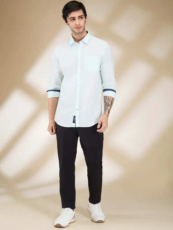 Being Human Clothing Men Black Solid Trouser