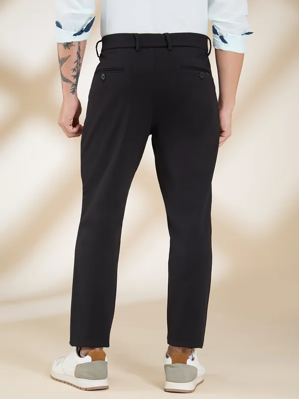 Being Human Clothing Men Black Solid Trouser