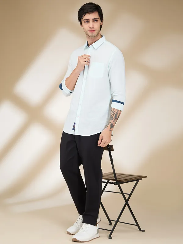 Being Human Clothing Men Black Solid Trouser