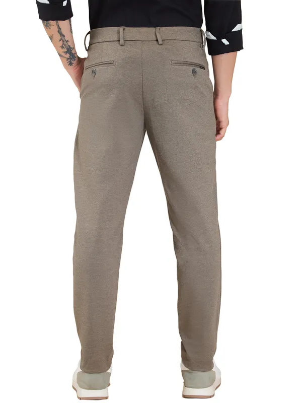 Being Human Clothing Men Beige Self Design Trouser