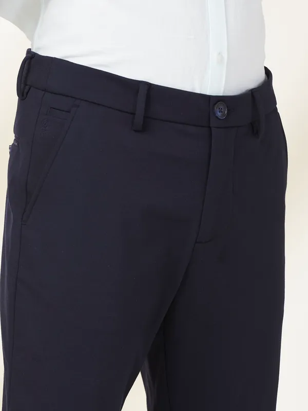 Being Human Clothing Men Blue Solid Trouser