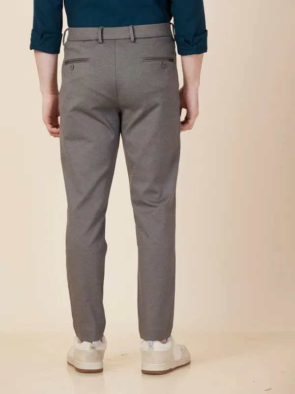Being Human Clothing Men Grey Self Design Trouser
