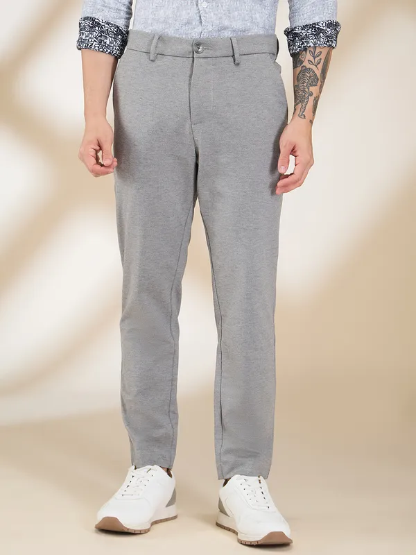 Being Human Clothing Mens-Bottom Chino Lt.Grey