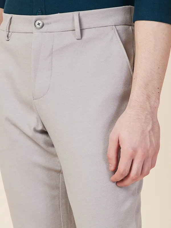 Being Human Clothing Men Grey Solid Trouser