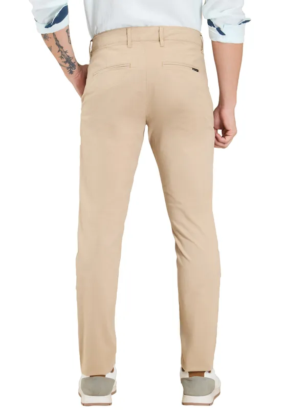 Being Human Men Beige Solid Trouser