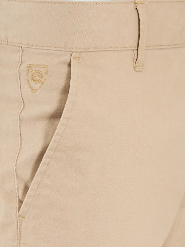 Being Human Men Beige Solid Trouser