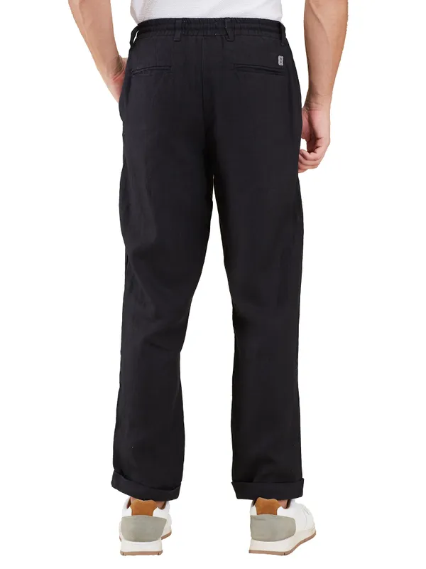 Being Human Clothing Men Black Solid Chino