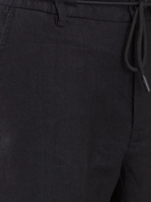 Being Human Clothing Men Black Solid Chino