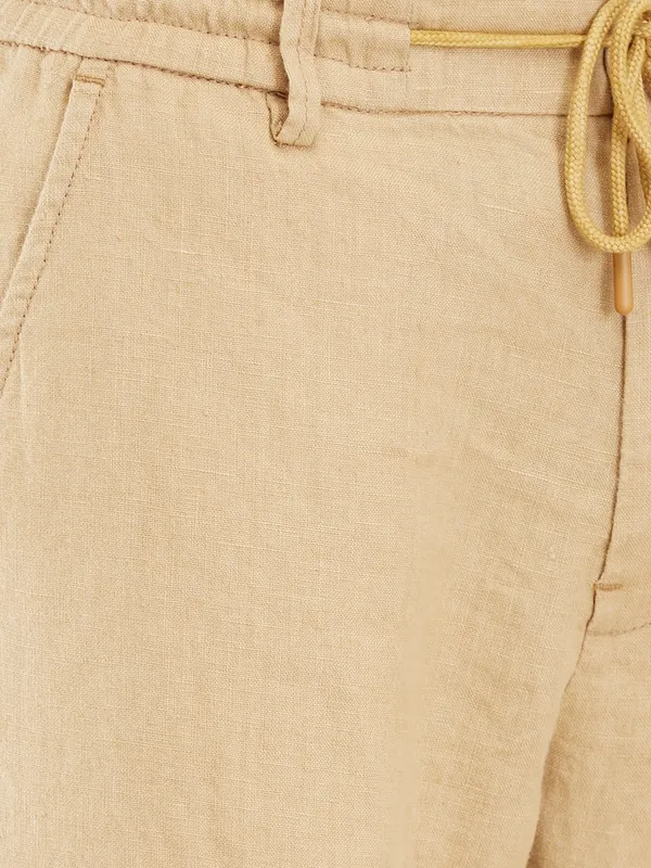 Being Human Clothing Men Beige Solid Chino