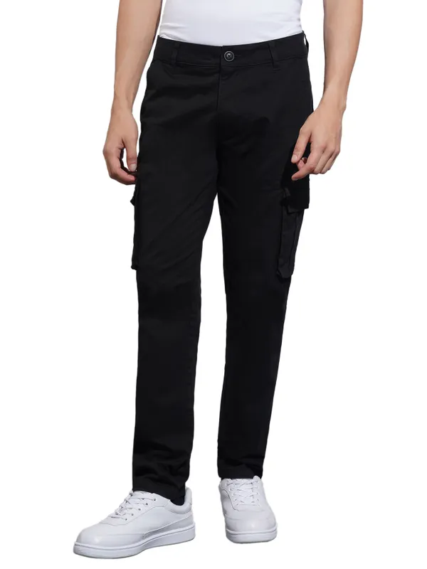 Being Human Clothing-Mens-Bottom-Cargo Black
