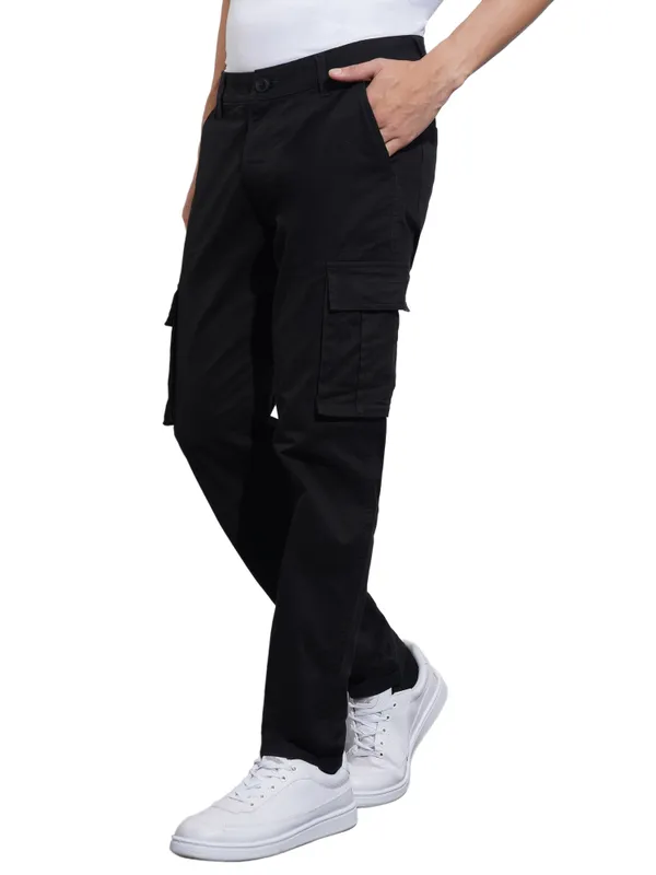 Being Human Clothing-Mens-Bottom-Cargo Black
