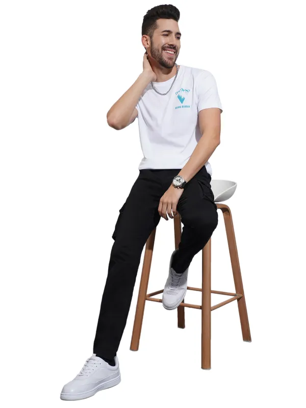 Being Human Clothing-Mens-Bottom-Cargo Black
