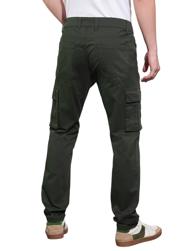 Being Human Clothing Mens-Bottom Cargo Bottle Green