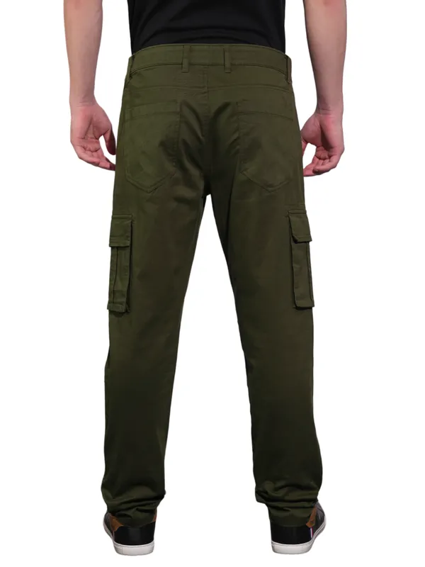 Being Human Clothing Mens-Bottom Cargo Olive