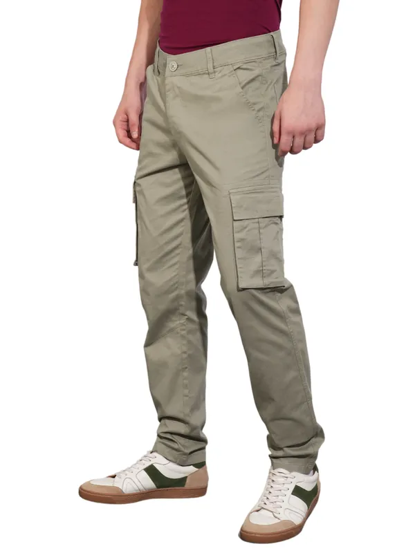 Being Human Clothing Mens-Bottom Cargo Stone