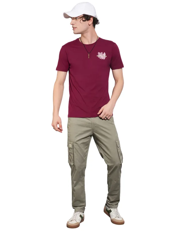 Being Human Clothing Mens-Bottom Cargo Stone
