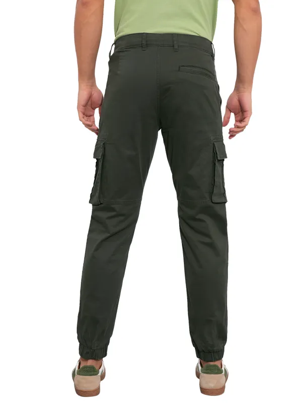 Being Human Garments-Mens-Bottom-Joggers Bottle Green