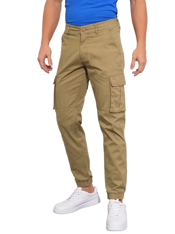 Being Human Garments-Mens-Bottom-Joggers Khaki