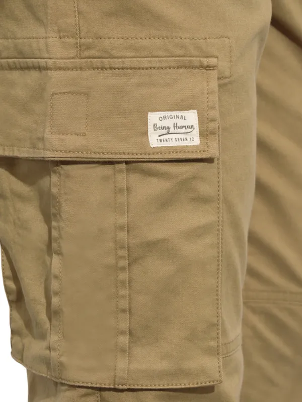 Being Human Garments-Mens-Bottom-Joggers Khaki