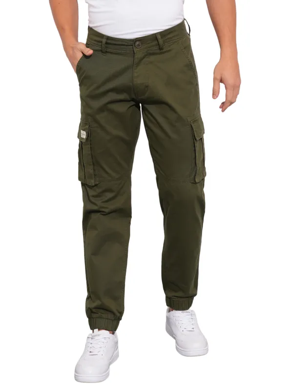 Being Human Garments-Mens-Bottom-Joggers Olive