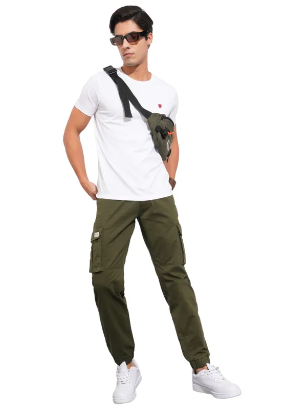 Being Human Garments-Mens-Bottom-Joggers Olive