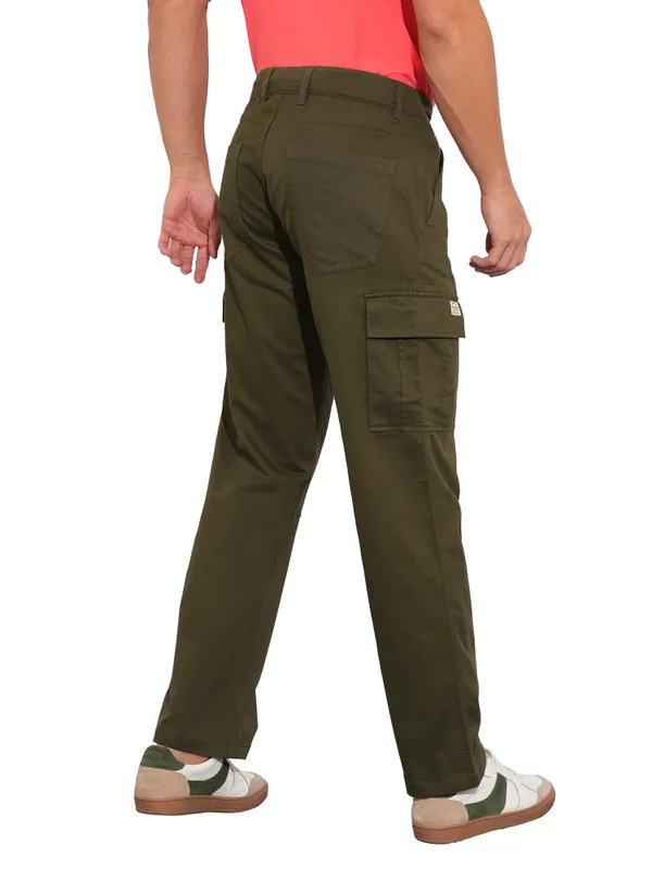 Being Human Clothing-Mens-Bottom-Cargo Olive