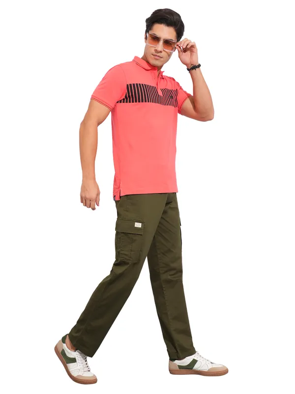 Being Human Clothing-Mens-Bottom-Cargo Olive