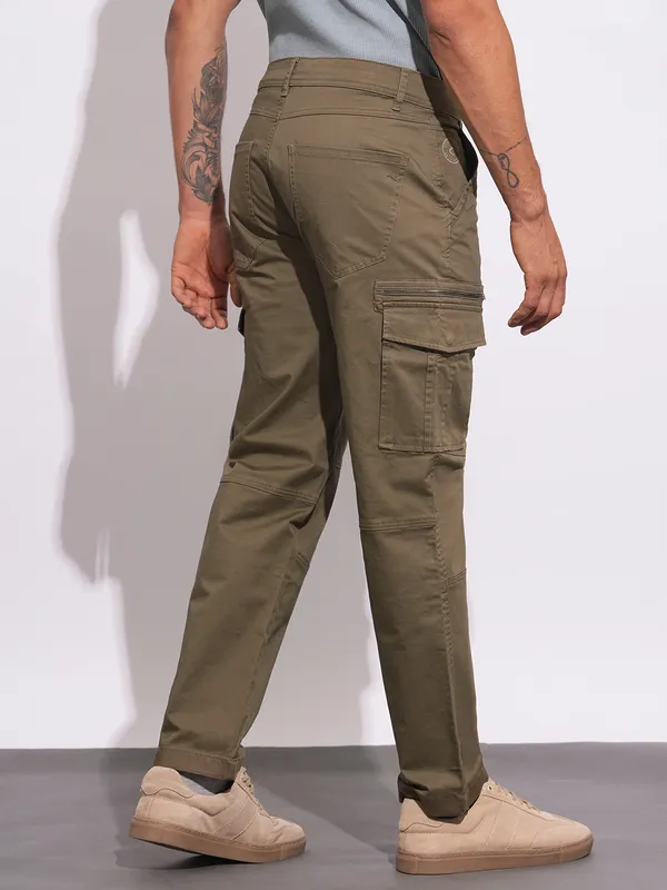 Being Human Clothing Mens-Bottom Cargo Brown