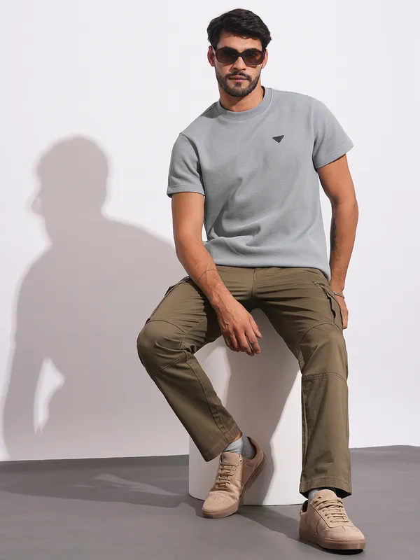 Being Human Clothing Mens-Bottom Cargo Brown
