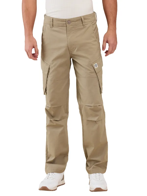 Being Human Clothing Men Green Solid Cargo
