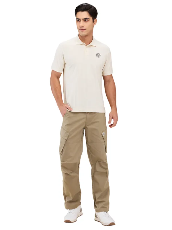 Being Human Clothing Men Green Solid Cargo