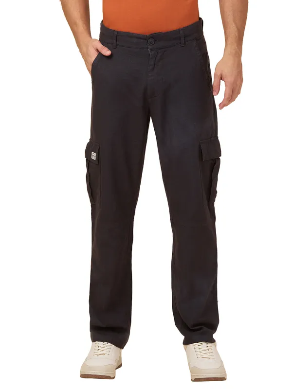 Being Human Clothing Men Grey Solid Cargo