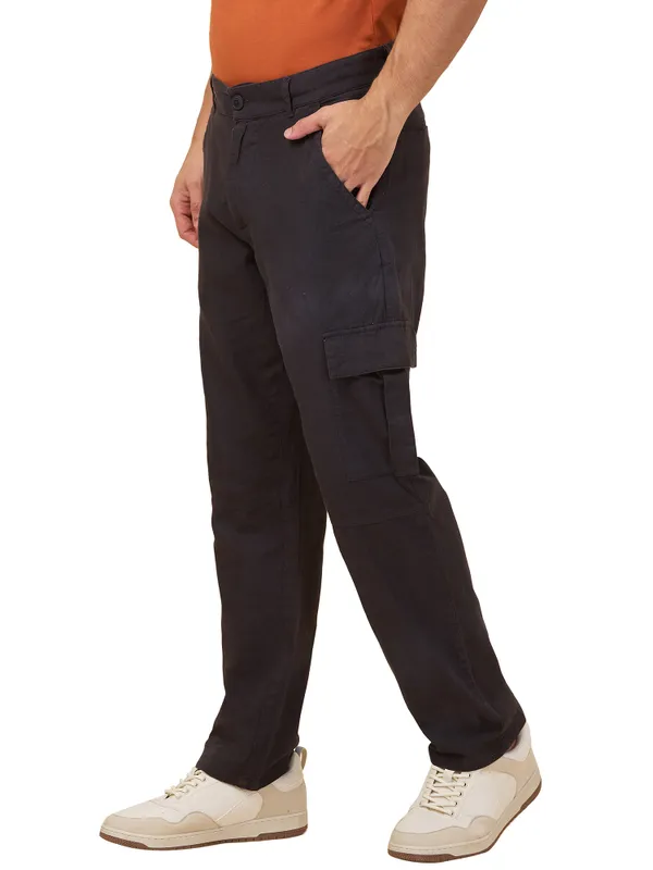 Being Human Clothing Men Grey Solid Cargo
