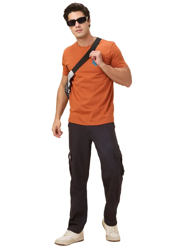 Being Human Clothing Men Grey Solid Cargo