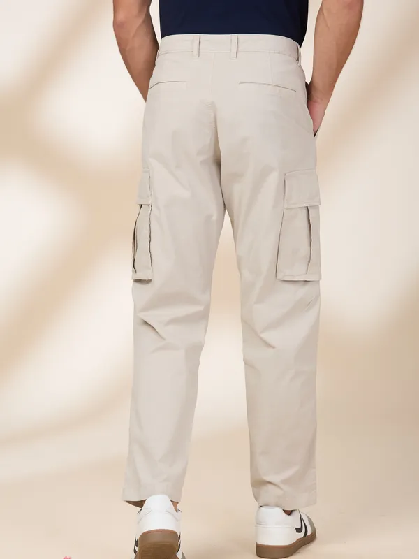 Being Human Clothing Mens-Bottom Cargo Stone