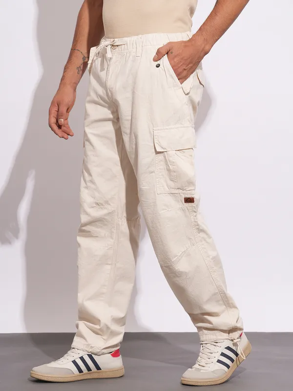 Being Human Mens-Bottom Cargo Fawn