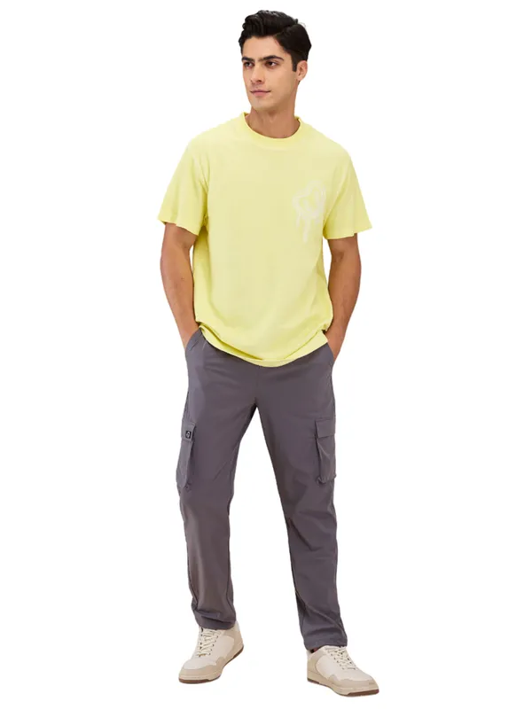Being Human Clothing Men Grey Solid Cargo