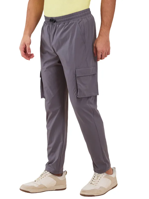 Being Human Clothing Men Grey Solid Cargo