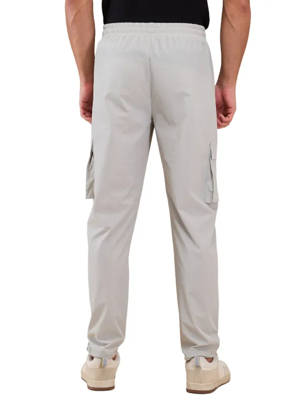 Being Human Clothing Men Grey Solid Cargo