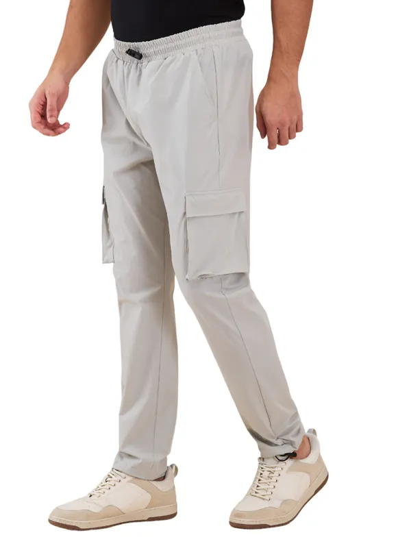 Being Human Clothing Men Grey Solid Cargo