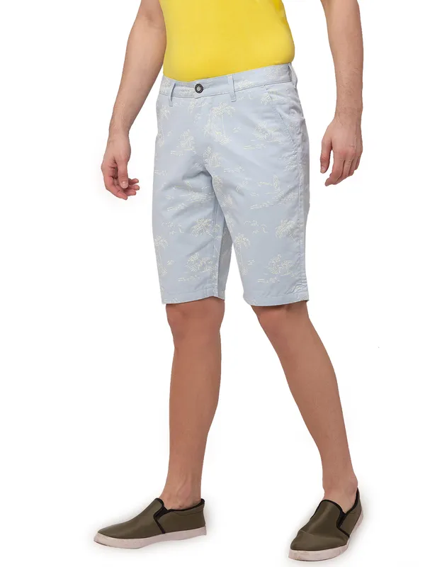 Being Human Clothing Men Regular Fit Shorts-Mid Blue