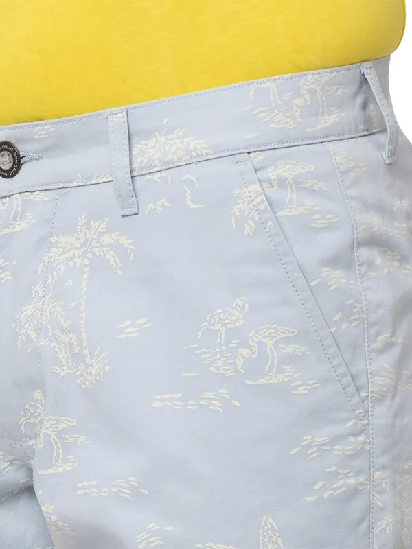 Being Human Clothing Men Regular Fit Shorts-Mid Blue