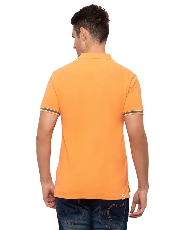Being Human Clothing Men Regular Fit Collared T-Shirts-Melon