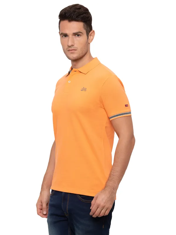 Being Human Clothing Men Regular Fit Collared T-Shirts-Melon