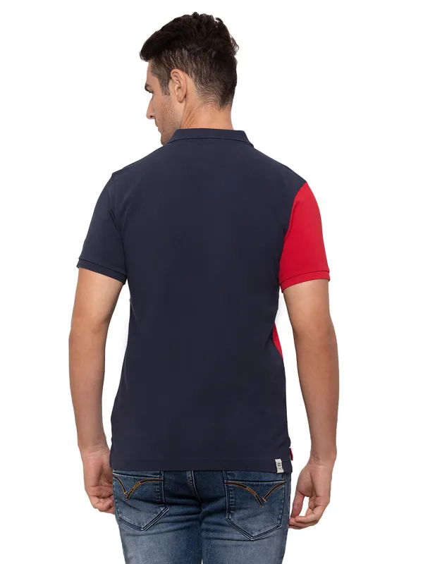 Being Human Clothing Men Regular Fit Polo Neck T-Shirts-Cherry Red