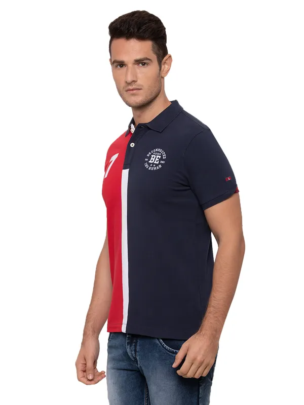 Being Human Clothing Men Regular Fit Polo Neck T-Shirts-Cherry Red