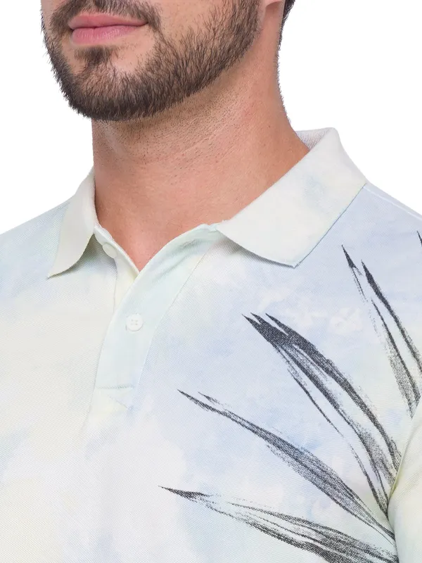 Being Human Clothing Men Slim Fit Polo Neck T-Shirts-Blue