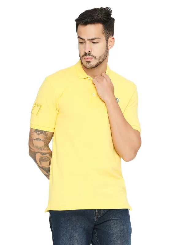 Being human yellow t shirt online