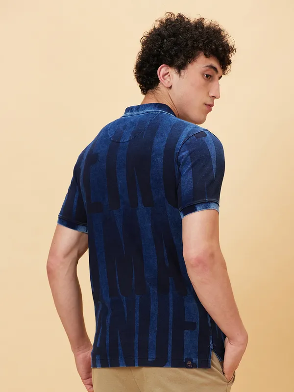 Being Human Clothing Men Regular Fit T-Shirts-Indigo