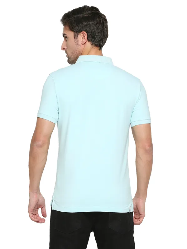 Being Human Clothing Men Regular Fit Polo Neck T-Shirts-Deep Teal